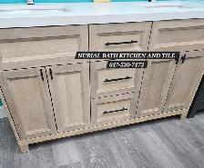 Bathroom Vanity, Toilet, Kitchen Cabinet, Mirror, Shower door