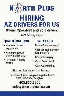 Hiring ! AZ truck drivers