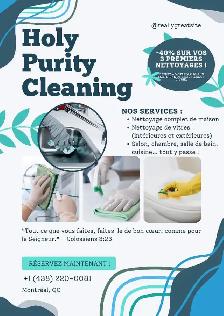 ✨ HOLY PURITY CLEANING — LE NETTOYAGE QUI ALLIE EXCELLENCE ET VA