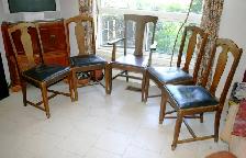Set of 5 vintage chairs