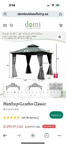 assembly of one gazebo