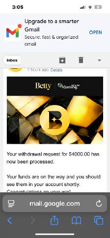 BETTY CASINO REFFERAL BIG WINNER