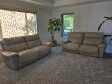 top grain leather Power recliner couch