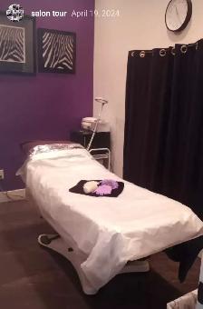 In salon treatment room