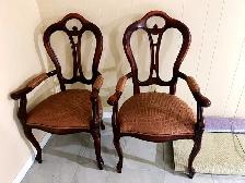 Pair of Victorian Admiralty Mahogany Armchairs – Elegant Antique