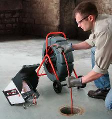 Sewer Inspection Camera Drain Basement Bathroom Toilet Clog
