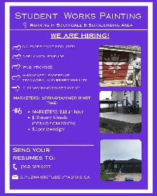 Hiring Door to Door Marketers (Student Works Painting)