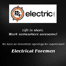 Electrical Foreman Req'd