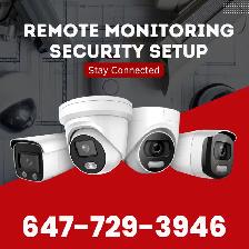Smart CCTV Cameras Installation with Live Remote Monitoring