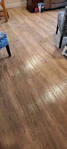 Ceramic Tile and Vinyl Plank Installed