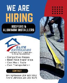 Experienced Roofers & Aluminum Installers