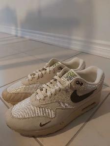 Nike Air Max 1 Sail Ironstone 10.5 Mens