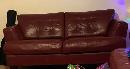 Two Red Leather Couches