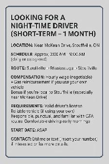 driver needed Stouville - 1 month