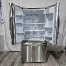 Used Refrigerator stainless french door 33' ice maker  LG