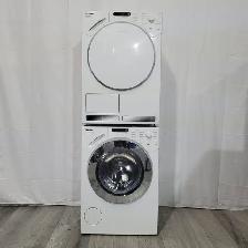 miele washer dryer set 24' compact front load stackable used