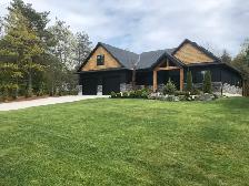 Stain shingles and post of cottage - ladder and stain supplied
