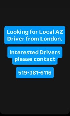Looking for Local AZ Driver !!