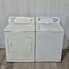 washer dryer set 27 top load white 27' side by side withe used