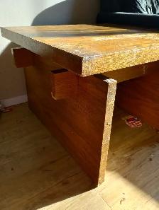 Heavy real wood coffee tables (2)