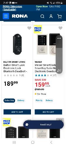 Keyless door installation
