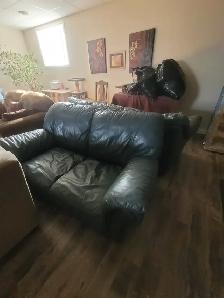 Leather Couch & Loveseat