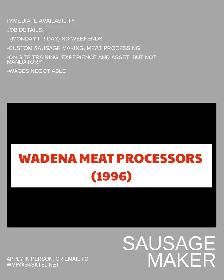 Butcher labourer/and Sausage Maker wanted in Wadena, Sask.