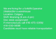 Walkie Operator