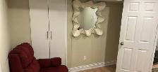 Furnished One Bed One Full W/R Basement Apartment For Rent