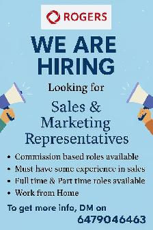 Remote Sales Executive – Rogers Authorized Dealer
