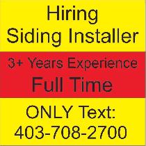 Hiring Experienced Siding Installer