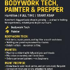 Join Hamilton's Top Body Shop – Full-Time Auto Tech Roles Open!