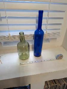 pair of decorative bottles