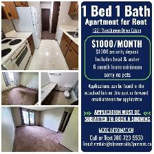 1 Bed 1 Bath Apartment for Rent in Edson