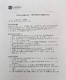 Framing Supervisor Wanted