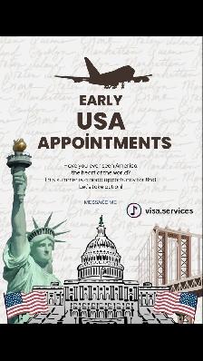 early usa visa appointments are available