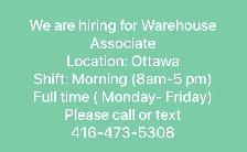 Warehouse Associate