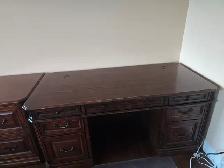 Solid Wood Executive Desk – Whalen, Excellent Quality