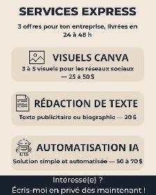 Services Express en Design & IA – Livraison rapide !