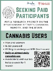 Seeking Participants: Cannabis Use, Memory and the Brain Study