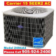 Carrier 15 SEER Efficiency Air conditioner with installation for