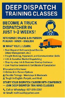 Deep dispatch training classes