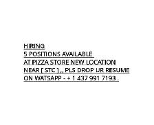 Hiring at pizza store