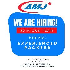 HIRING EXPERIENCED PACKER