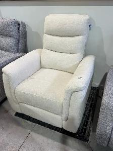 Sealy fabric power recliner with power headrest