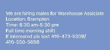 warehouse associate