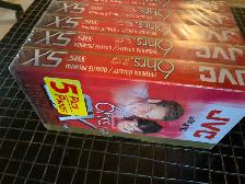 Sealed jvc 5 pack, 6 hour vhs sx blank tapes
