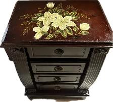 Floral Accent. Night  Table/Stand