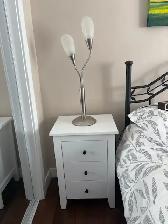 Table lamp brushed nickel