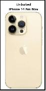 Unlocked iPhone 14 Pro Max Gold (128GB) for $899 with 1 year of